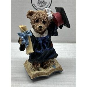 Graduation Bear Figurine-Cap and Gown-Diploma-K’s Collection - Fast Shipping